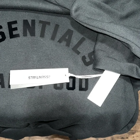 Fear of God Essential Hoodie 2023 Jet BlackColor…….BRAND NEW